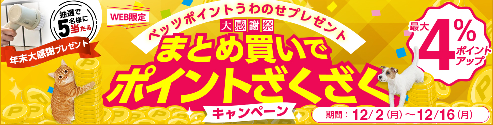 ＼最大4%ポイントアップ!／【まとめ買いポイントざくざくキャンペーン】12/16(月)まで!